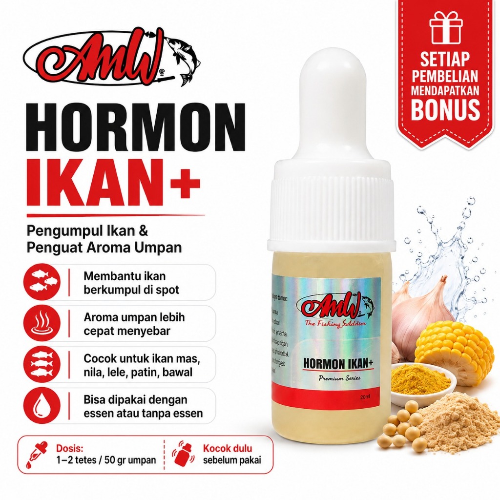 HORMON IKAN plus pengumpul ikan induk perangsang mancing imas nila lele patin bawal