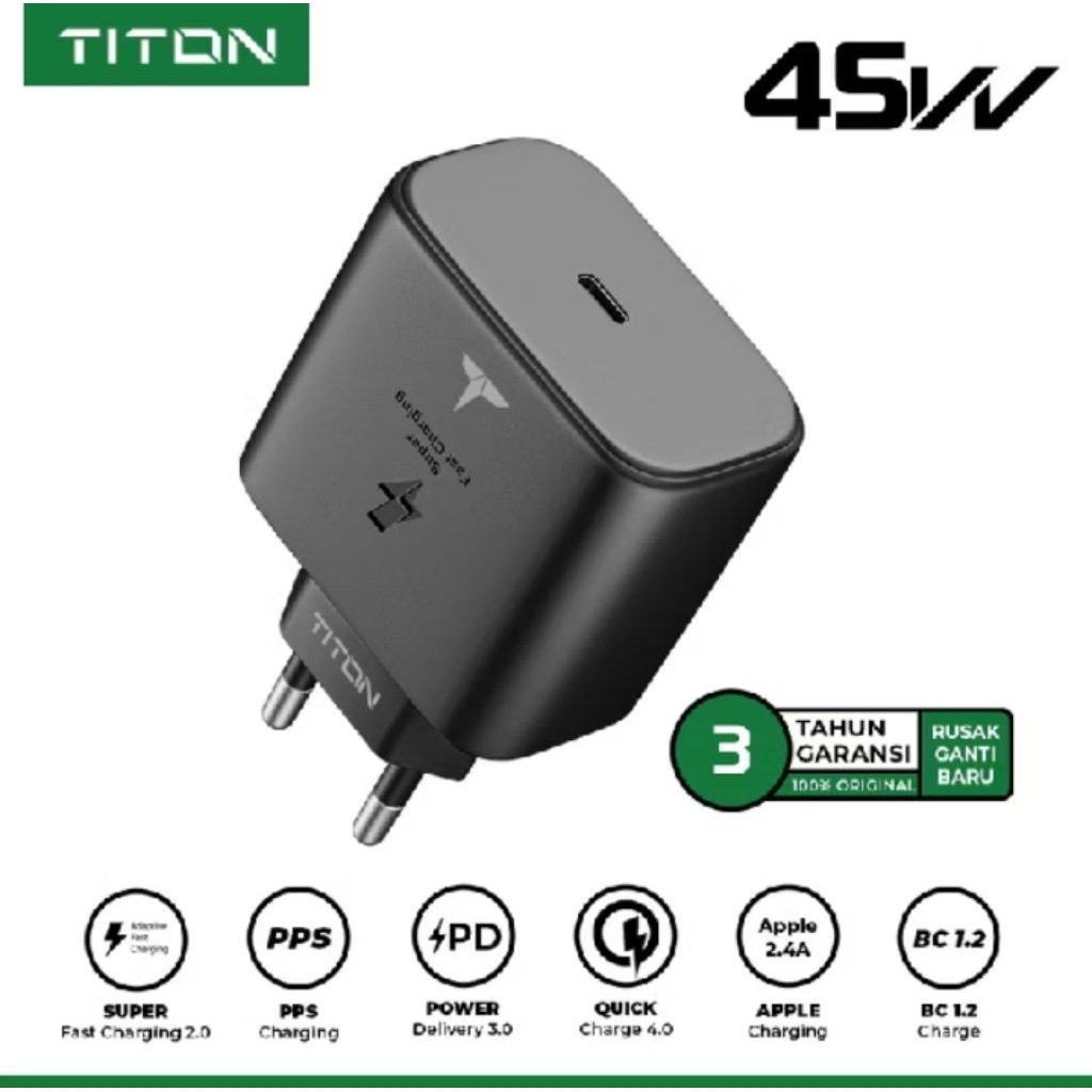 Charger UGREEN 33W PD Fast Charging - Desain Kompak, Material Tahan Api, Perlindungan Panas