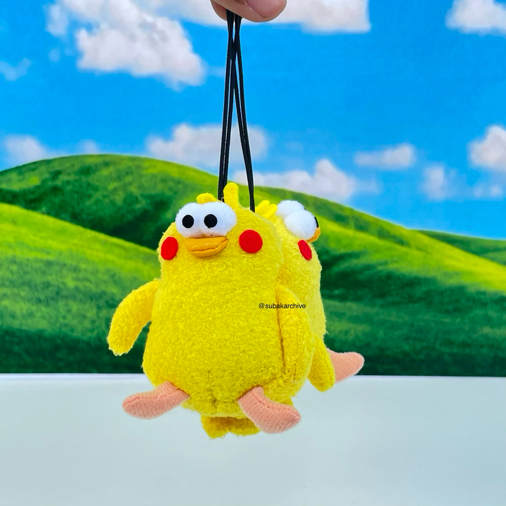 [subakarchive] Ayam Docomo Ganci Strap HP Keychain Set Ganci Brand Jepang Ori (isi 2)