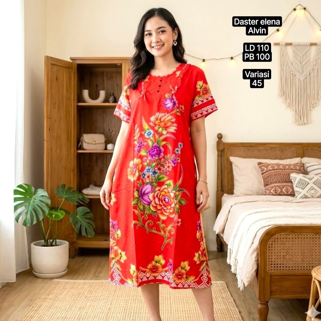 Daster Elena Non Kancing Dari Batik Alvin (Elena)