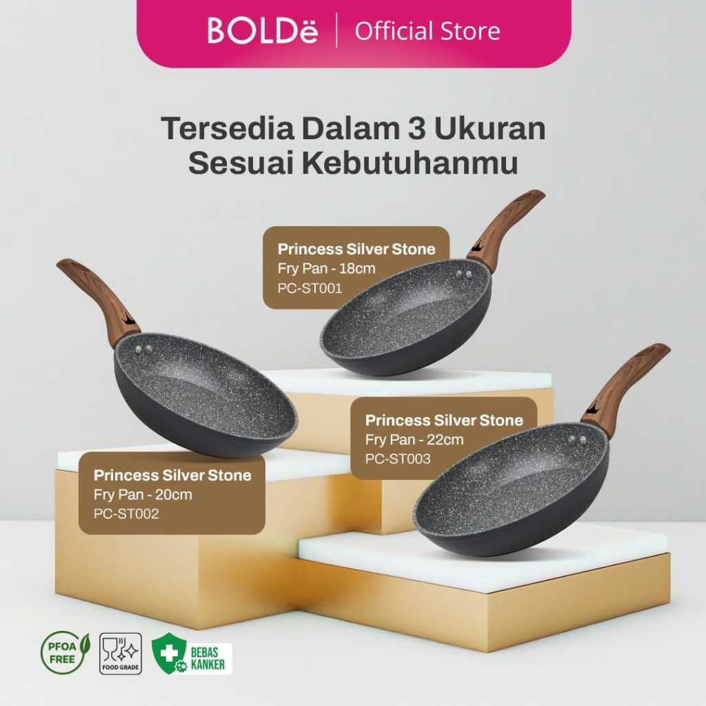 Panci Pengorengan Berbahan Granit / 18, 20, 22 / Bolde