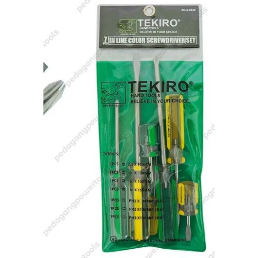 TEKIRO OBENG RADIO KRISTAL SET 7 PCS PLUS MINUS SCREWDRIVER SD-IL0935