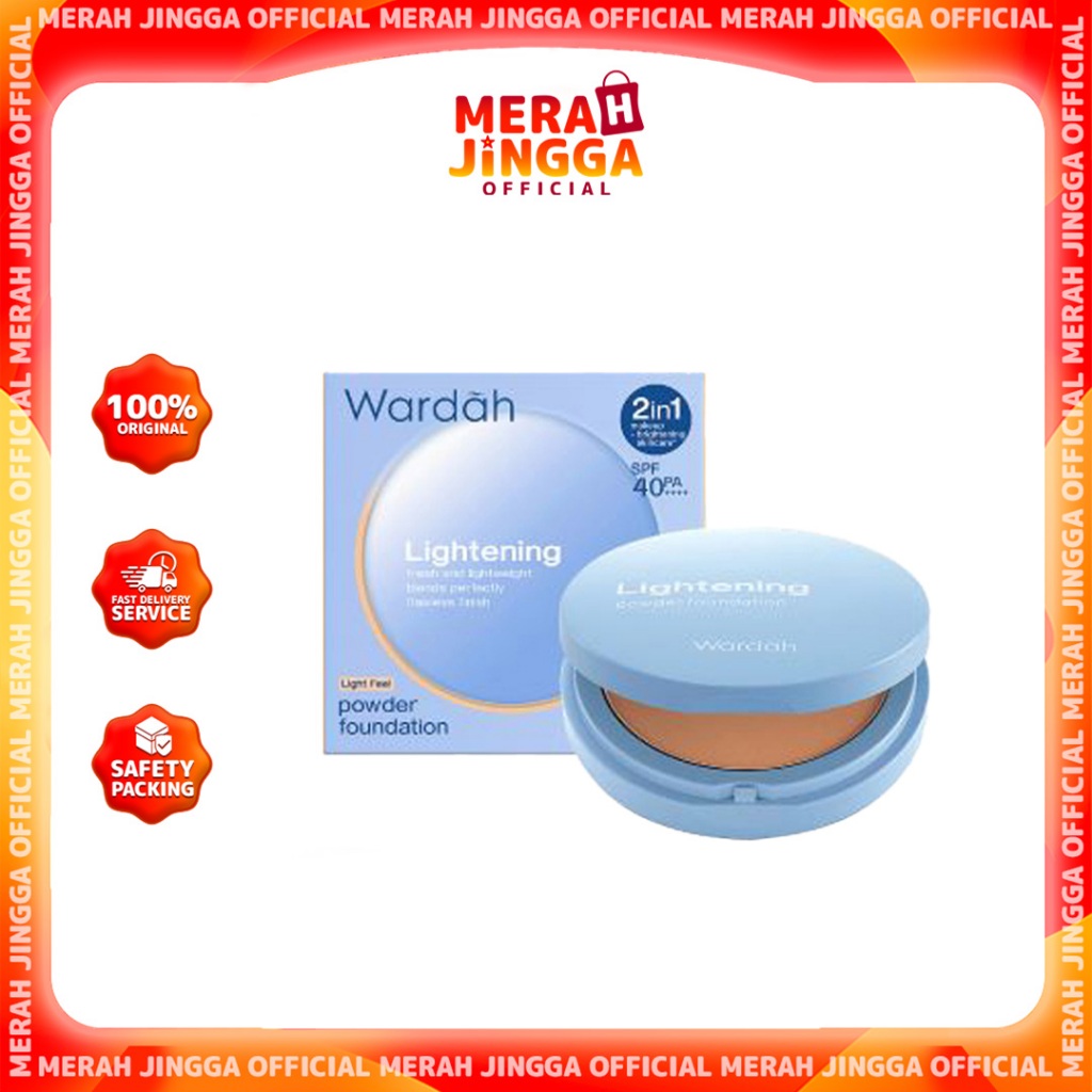 Wardah Lightening Two Way Cake | Wardah Lightening Powder Foundation | Merah Jingga Official