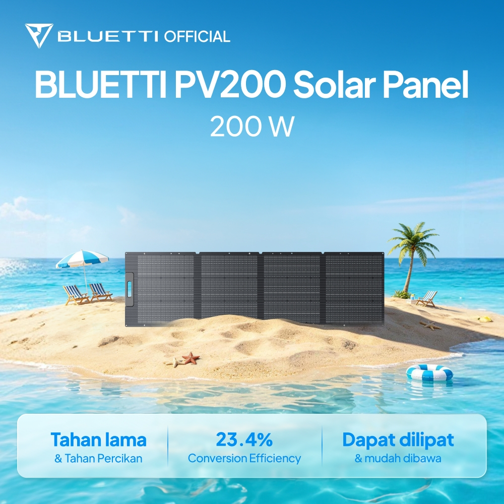 BLUETTI PV200 Portable Solar Panel | 200W | | Solusi Solar Panel Portable, Mudah di Bawa dan Ringan