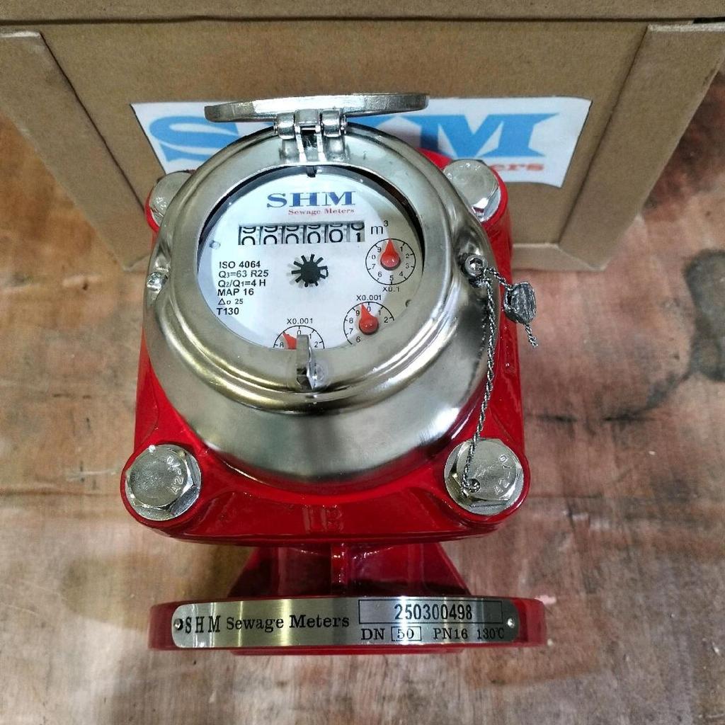 Flow meter SHM / Water meter limbah SHM Temperatur 50derajat