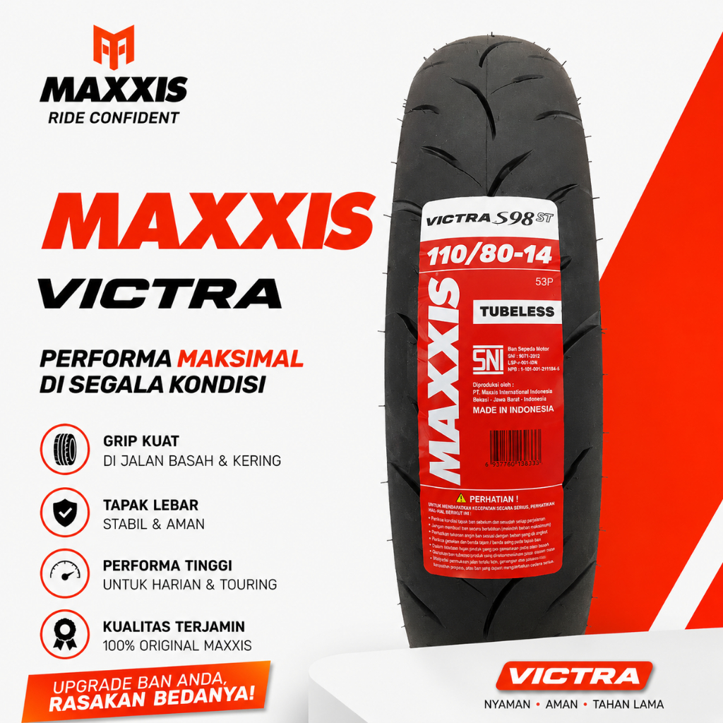 BAN Maxxis Victra  110/80-14