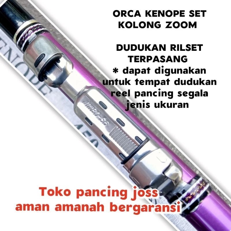 Tegek Kolong Zoom Orca Kenope 360/450/540 Bahan Carbon Kuat