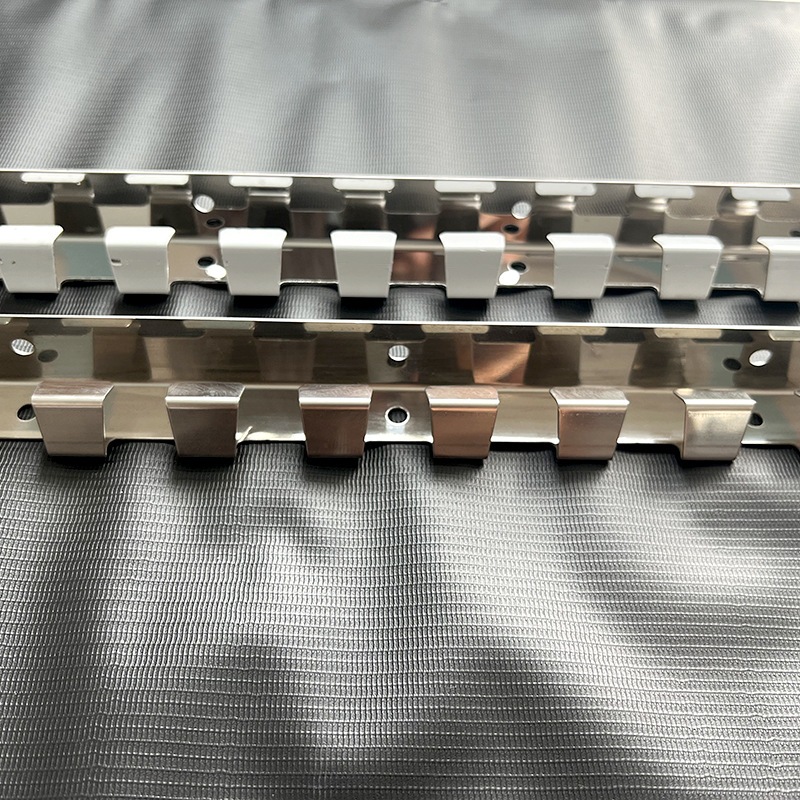 VCology Bracket hanger gantungan pvc curtain stainless uk 1 mtr + 6 jepitan
