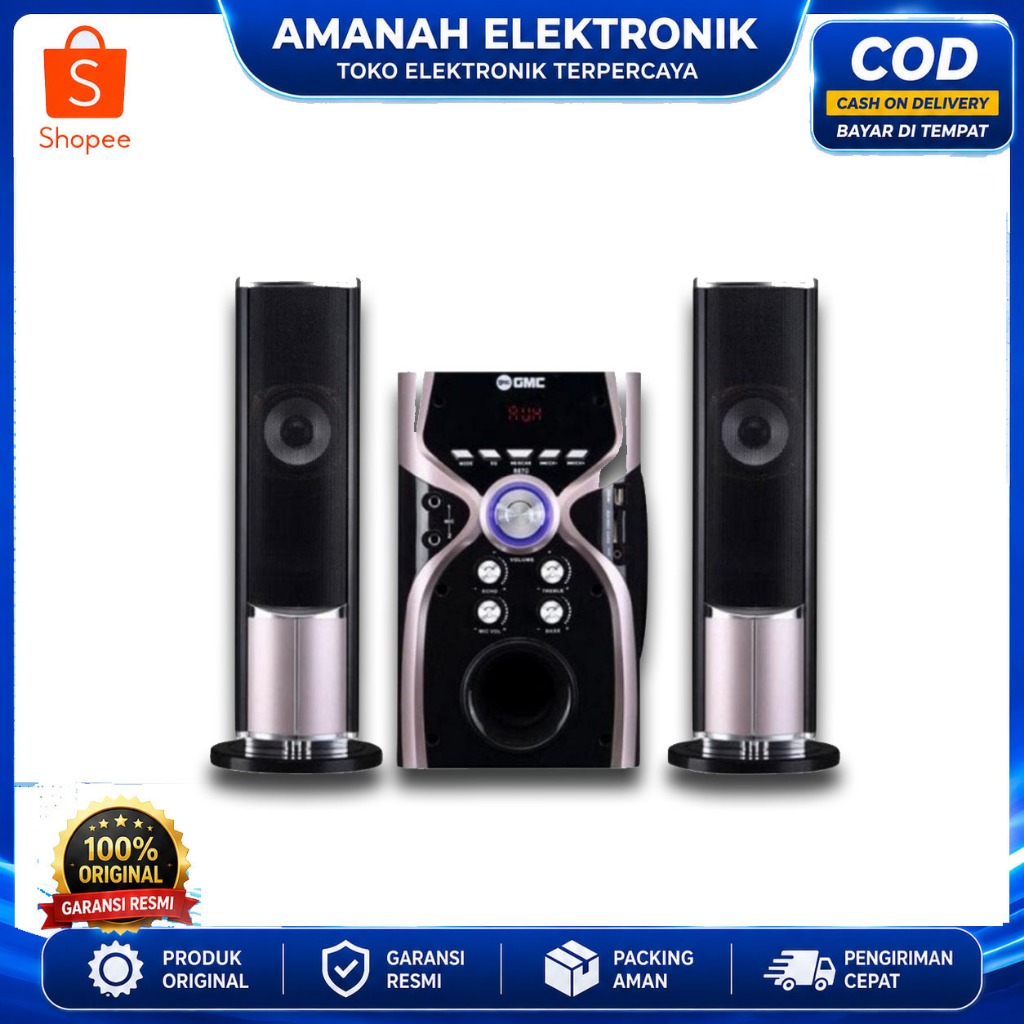 TERLARIS GMC 887G  dan gmc 898G SPEAKER BLUETOOTH Suara Mantap Menggelegar KLIK VARIAN