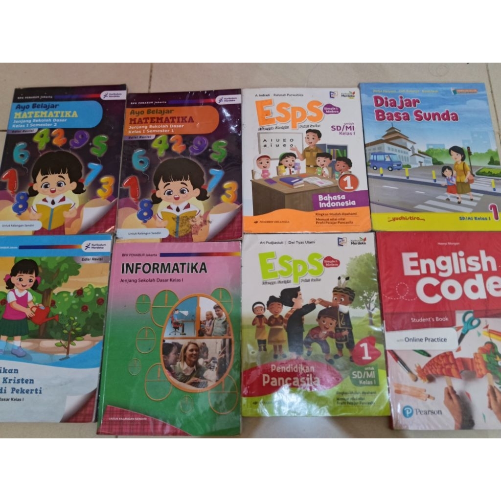 Buku ESPS ENGLISH CODE Matematika PAK Bahasa Indonesia Pancasila Kelas 1 2 3 4 5 6 SD Penabur Jakart