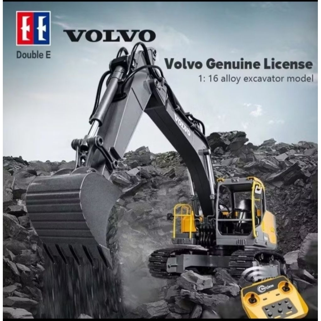 rc excavator volvo ec 160 double e skala 1/16    laptop