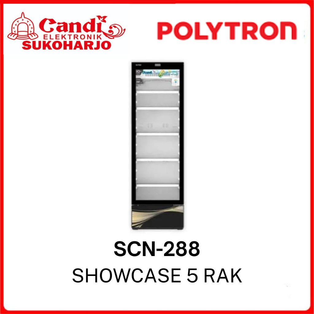 Showcase Polytron 5 Rak 280 Liter SCN-288