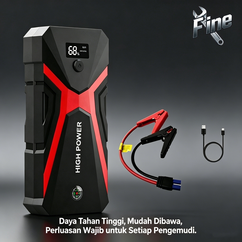 Jump Starter Aki Mobil Motor Power Bank 99800mah Jumper Aki Portable Jumper Aki Mobil Motor