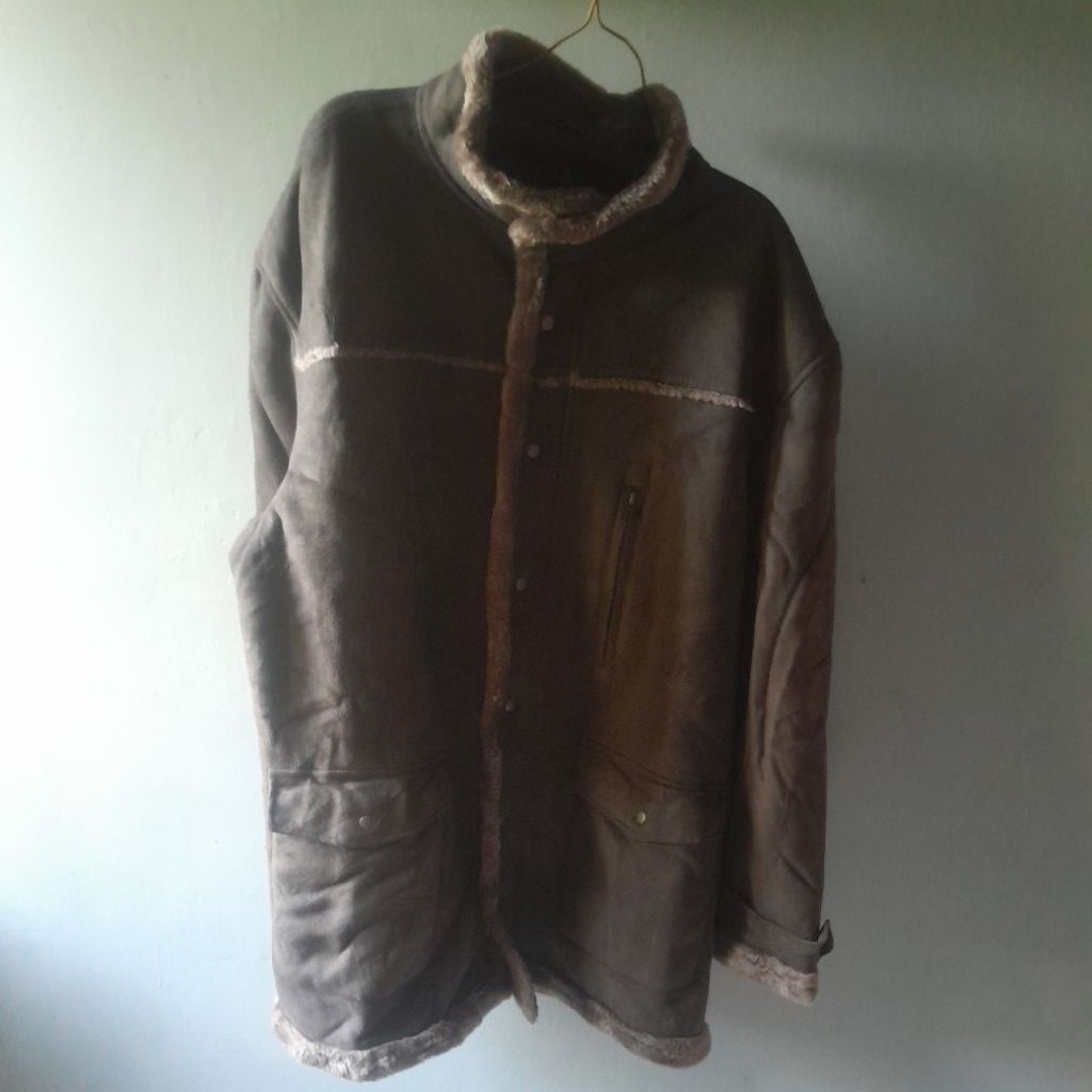 jaket kansai jeans bahan suede