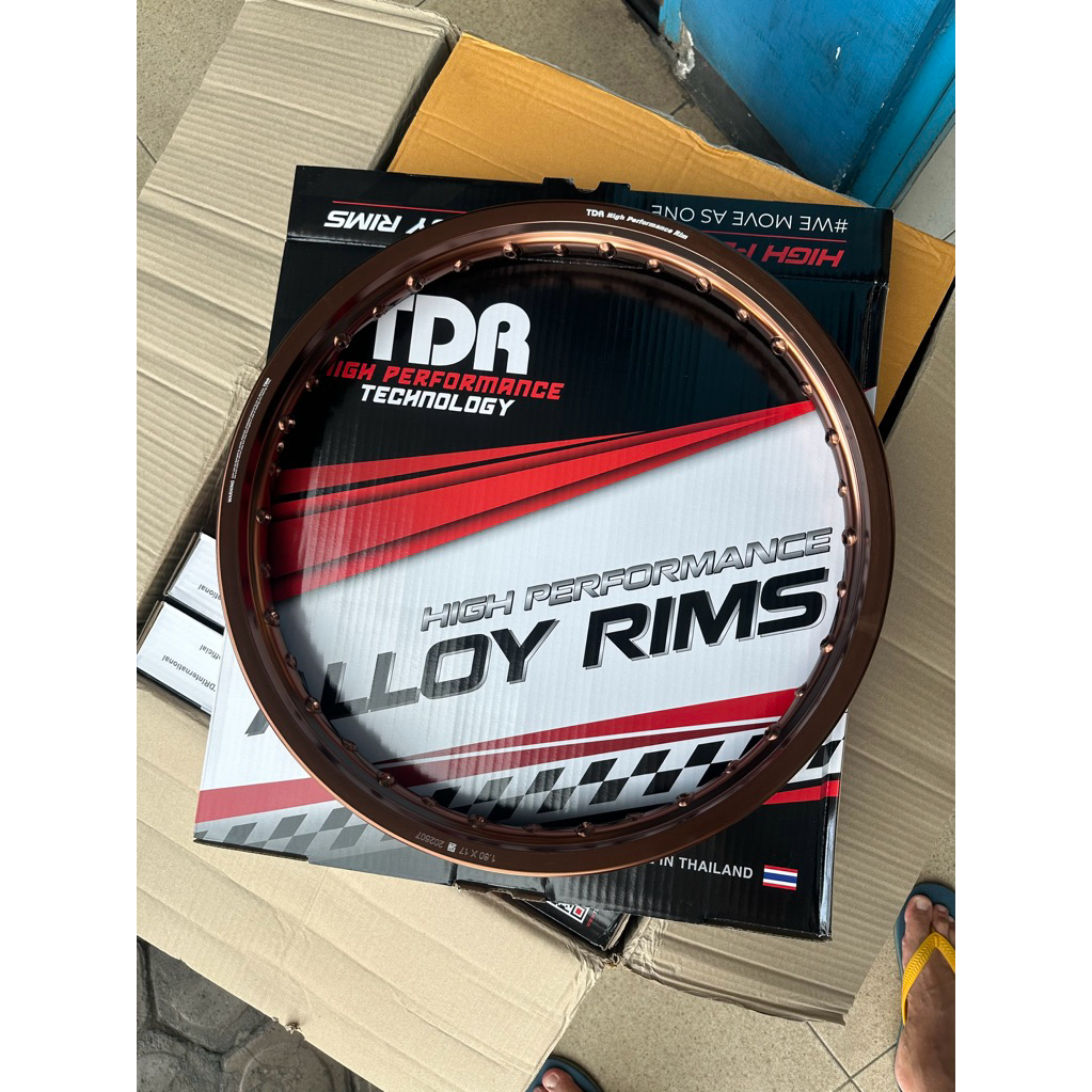 velg tdr wx ring 17 brown ukuran 160