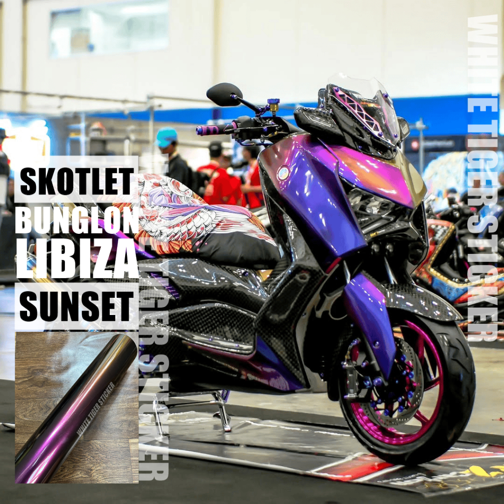 SKOTLET STICKER MOTOR BUNGLON SKOTLET BUNGLON LINIZA SUNSET SKOTLET TIGA WARNA SKOTLET LANGKA
