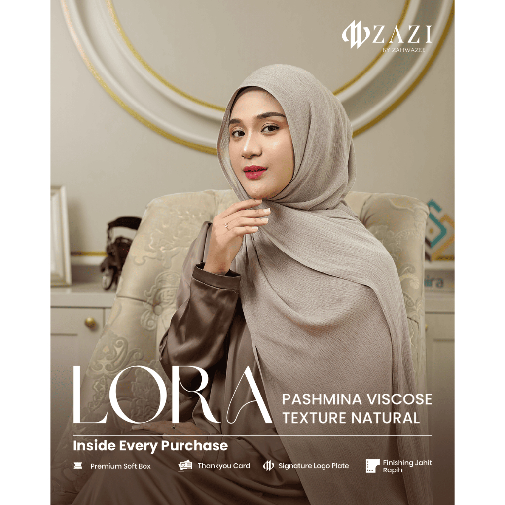 ZAZI - LORA, Pashmina Airtech viscose textured
