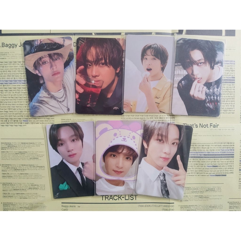 Official PC Haechan Mark Cowboy Beat It Up Wine Savory Kapas Natrep 4X6 Photoset ISTJ Dream Agit TC 