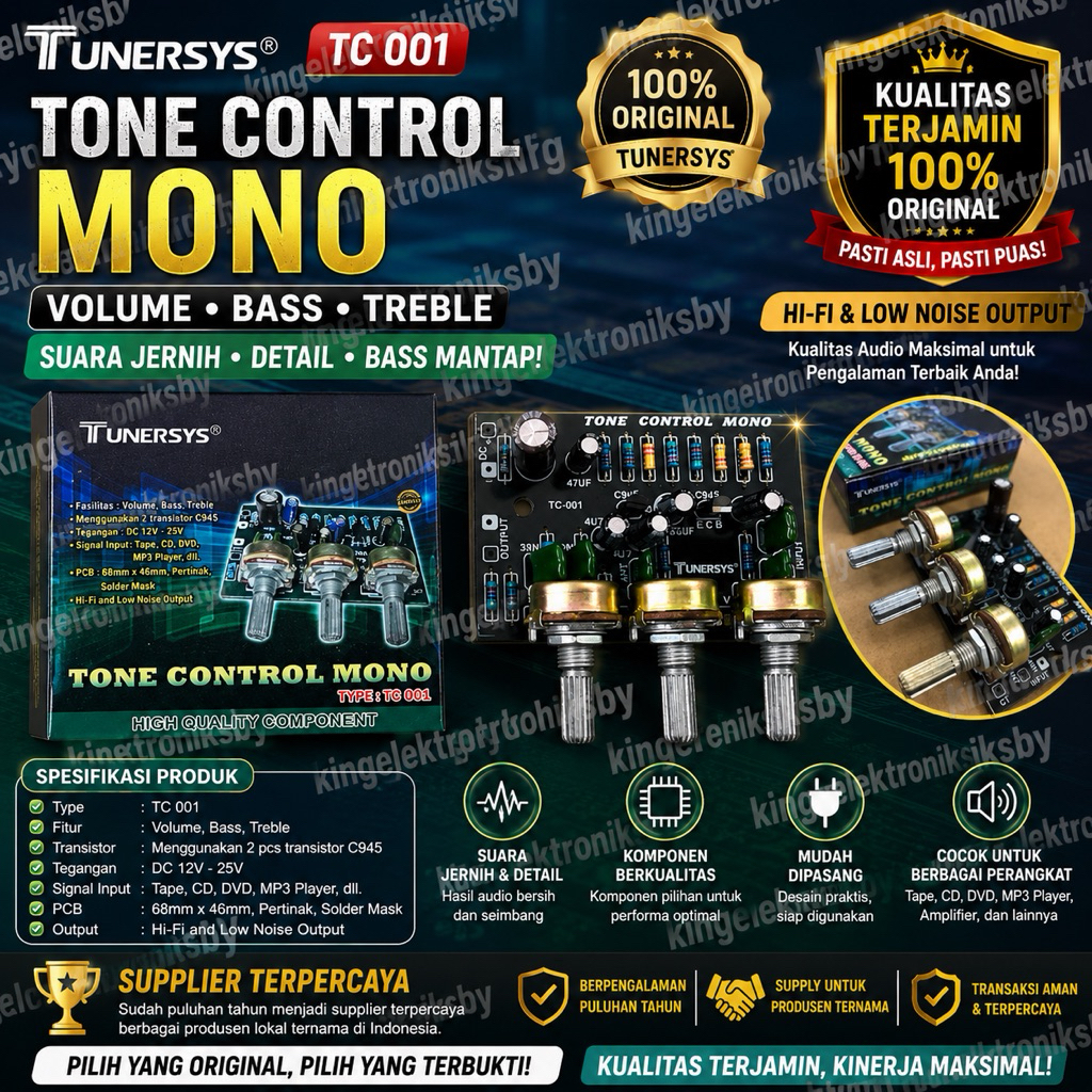 Tone Control Mono 3 Potensio Tunersys