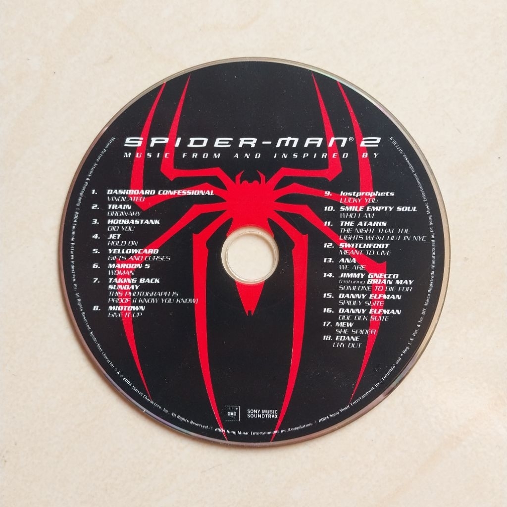 CD ORIGINAL SOUNDTRACK SPIDERMAN 2 / DVD SPIDERMAN 3