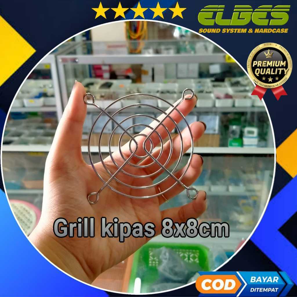 gril kipas 8x8 gril pengaman kipas power amplifier