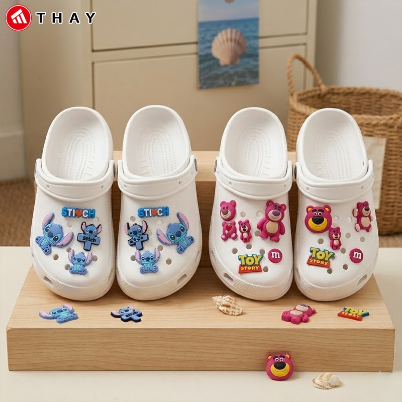 THAY Sandal Baim Wanita Kasual Sendal kodok Anti Selip Sandal Classic Eva Dan Karet Terbaru (Size 36