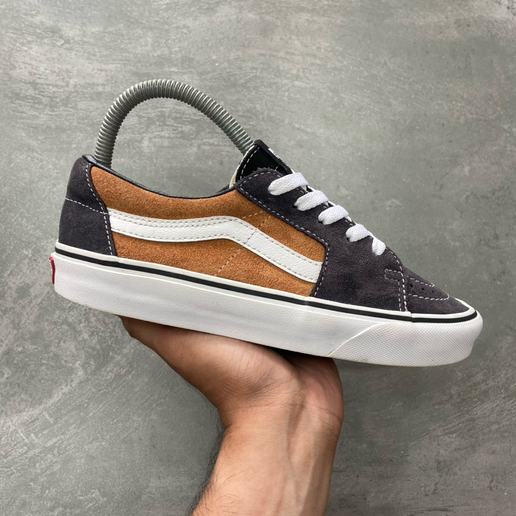 [Size 36.5] Vans SK8-Low Charcoal Jungle Green Second Original Kondisi Mulus No Minus. Harga Baru ny