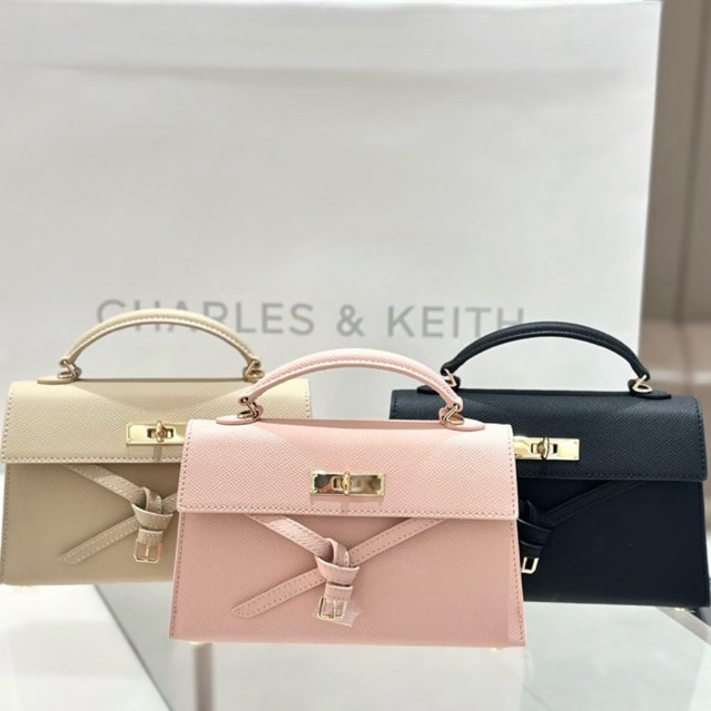 Tas CK Tricha Knotted-Belt Top Handle Bag