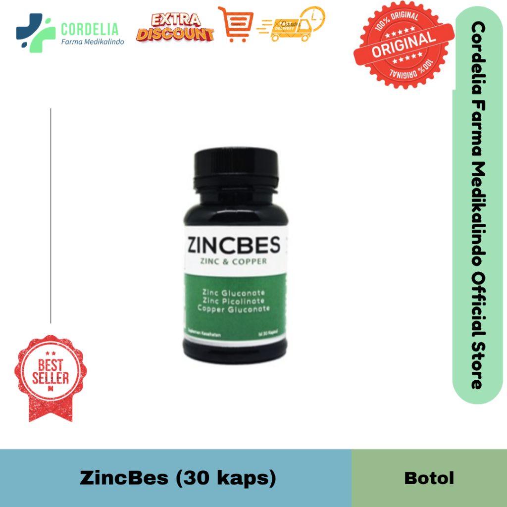 ZincBes (Zinc & Copper) isi 30 kapsul