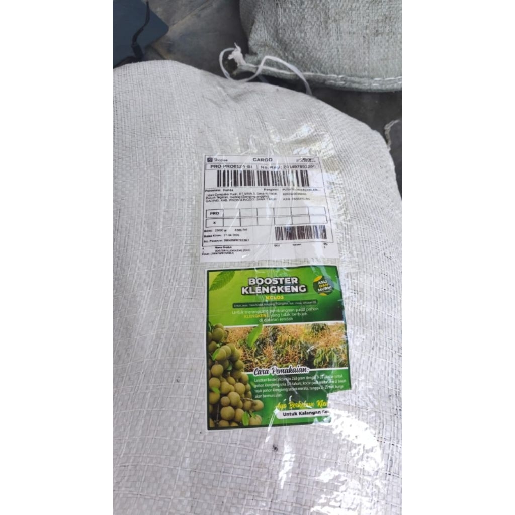 BOSTER KLENGKENG SERBUK SAK SAK AN 25 KG