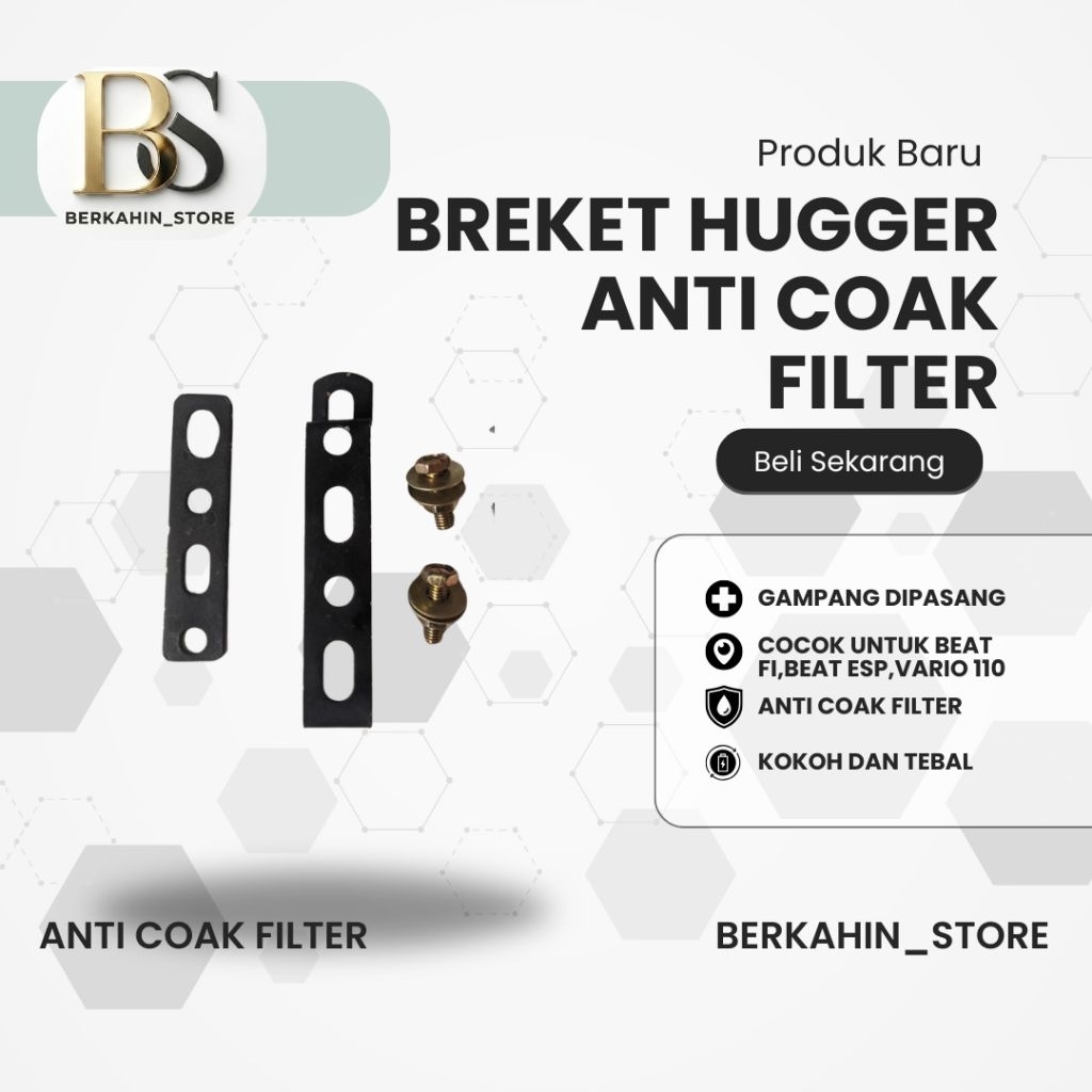 breket hugger airblade beat fi esp deluxe anti coak filter