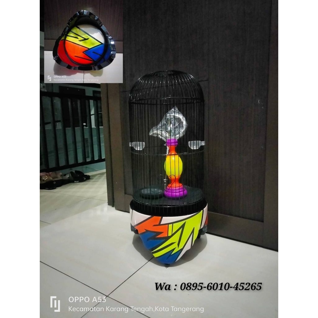 Sangkar Helopet Pleci Airbrush Fullset