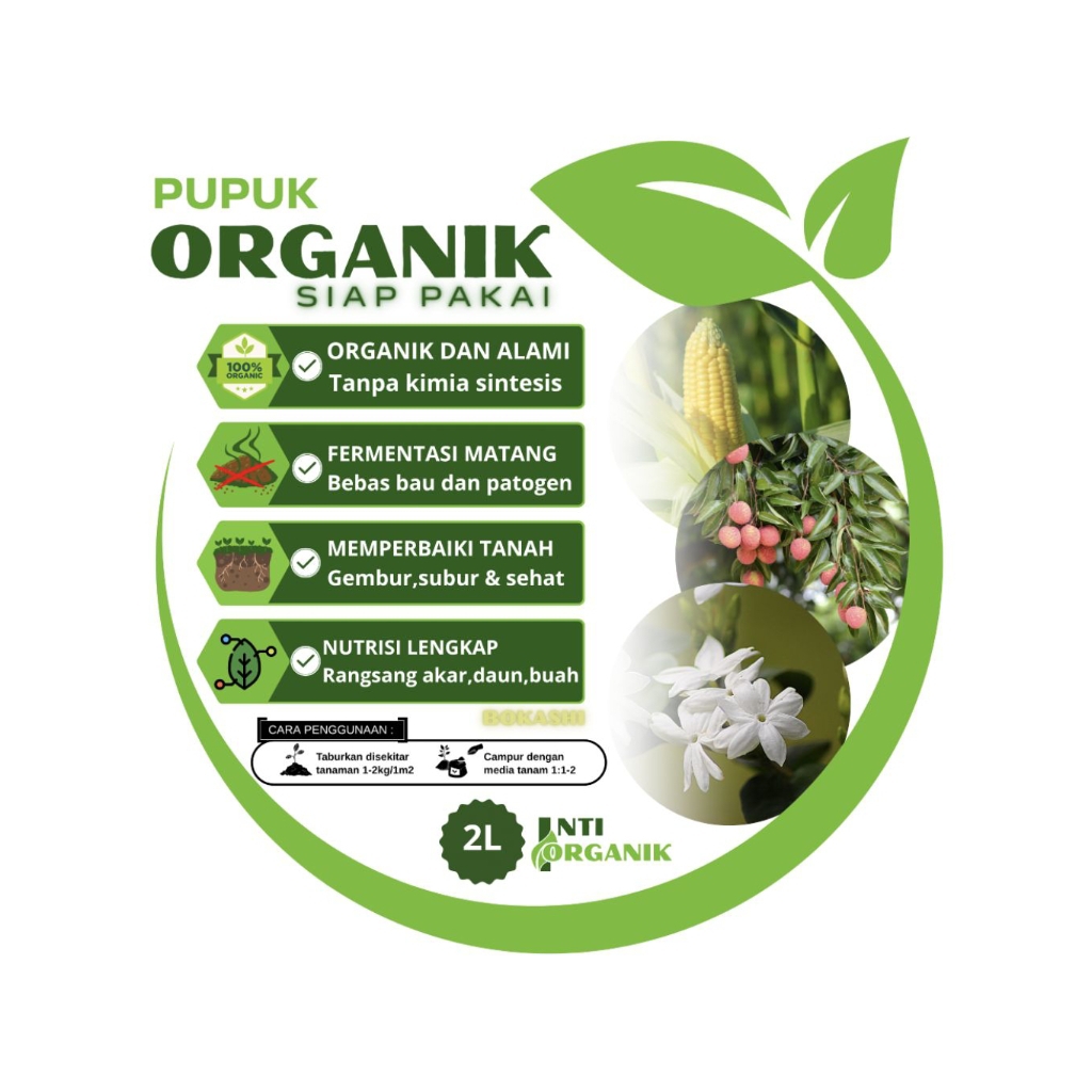 Pupuk organik tanaman 100% fermentasi (bokashi)