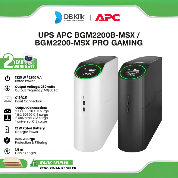 Ups APC BGM2200B-MSX / BGM2200-MSX Pro Gaming Sinewave 2200VA 1320W Pure Sine Wave