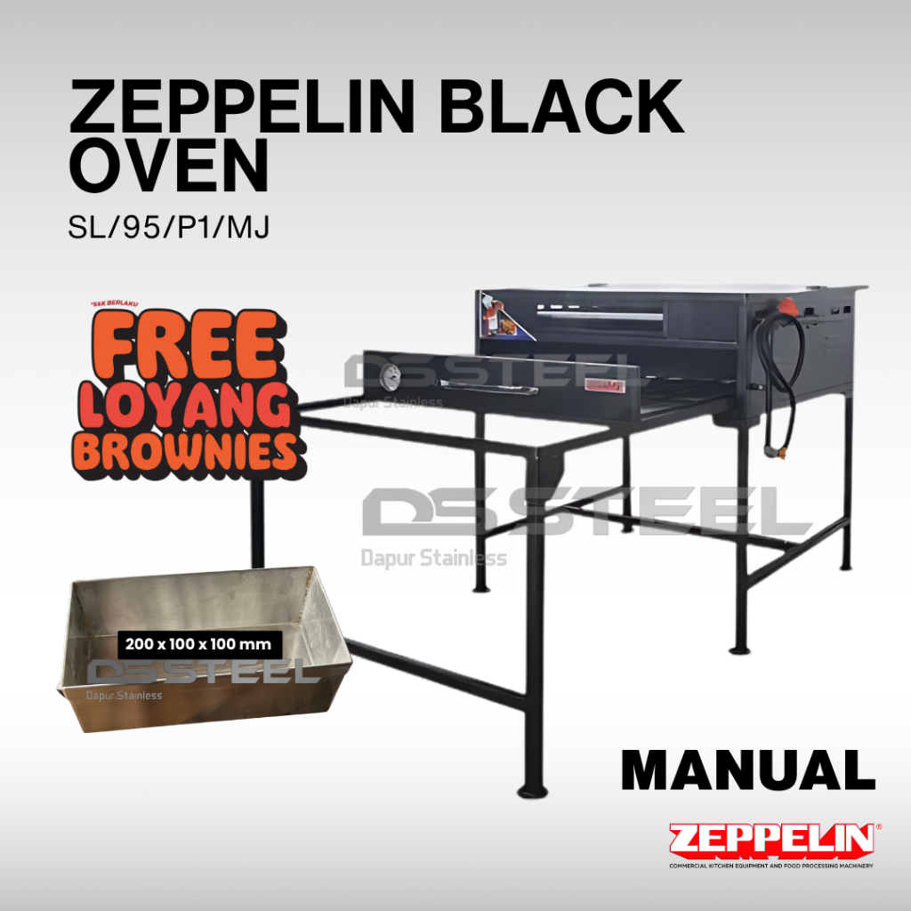 ZEPPELIN Oven Gas / Oven Lapis Legit Zeppelin SL/95/P1/MJ Tanpa Pemantik