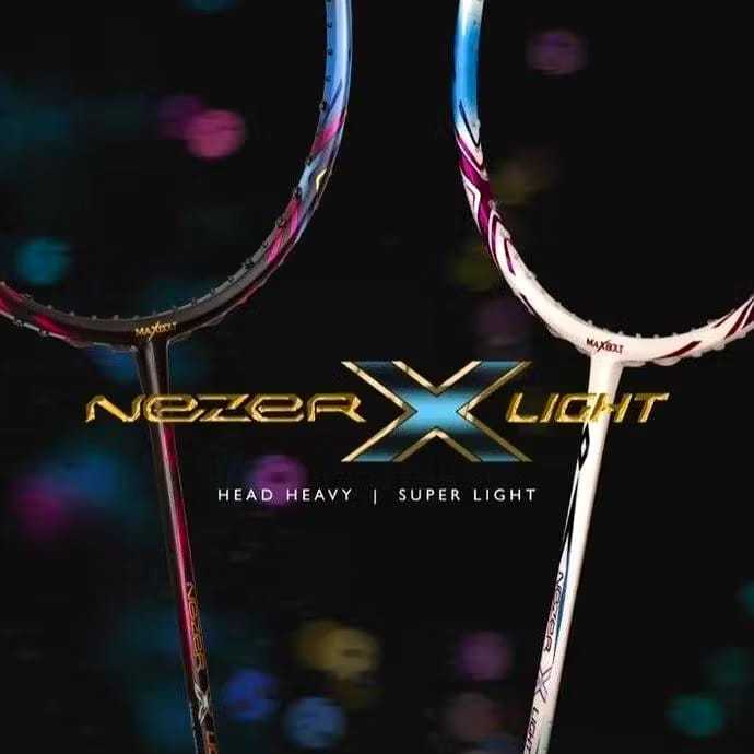 RAKET BADMINTON MAXBOLT NEZER X LIGHT HEAD HEAVY 30 LBS ORIGINAL