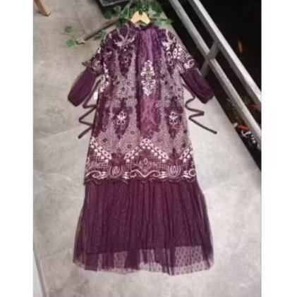 Paket gamis Brukat Payet anak 100/4pc
