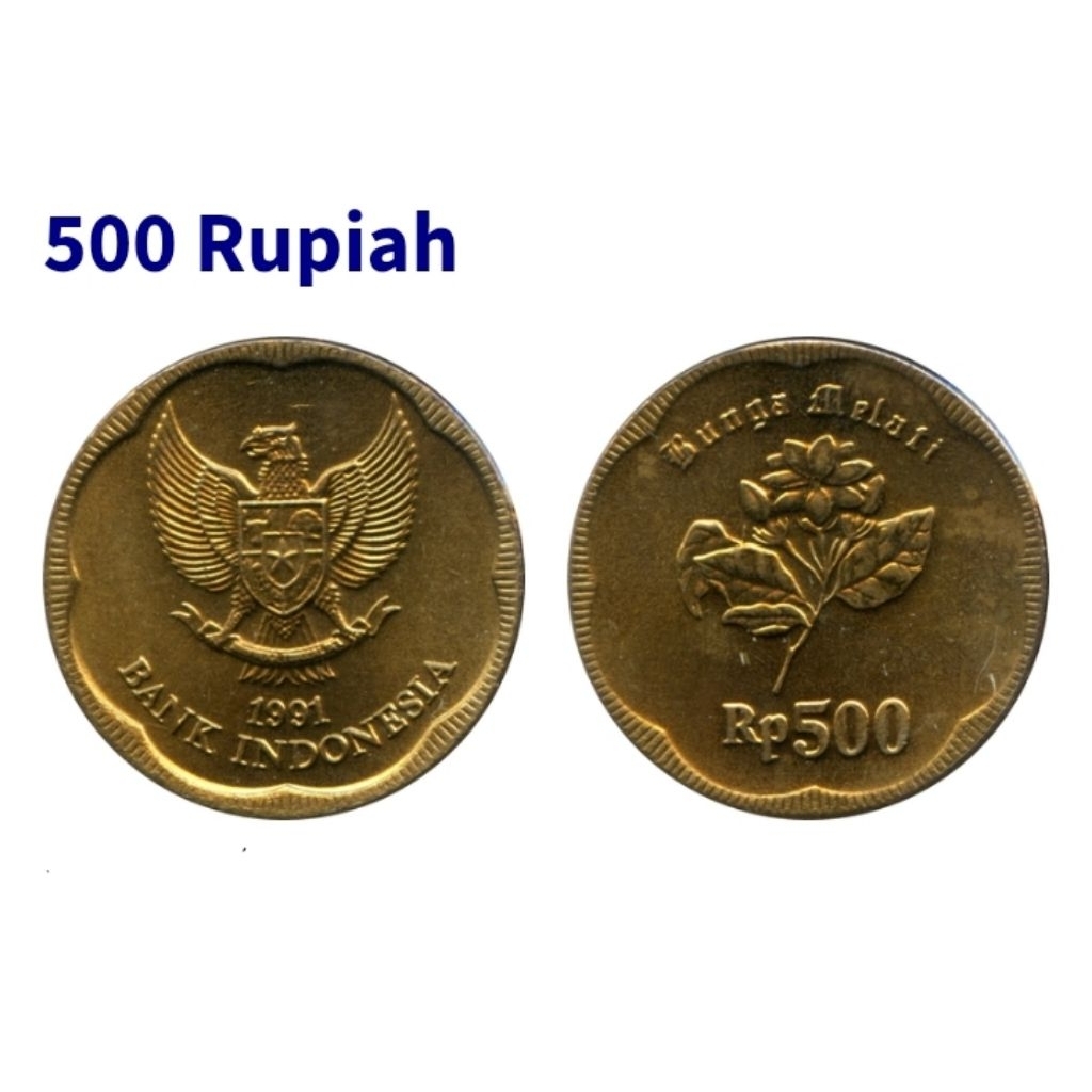 uang 500 melati 1991