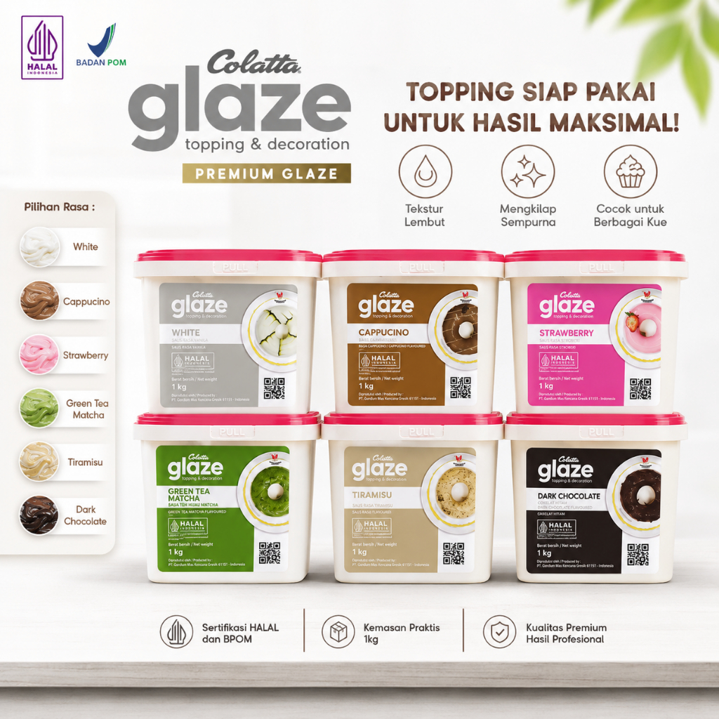 Colatta | Glaze Topping Donat Premium| 1 Kg