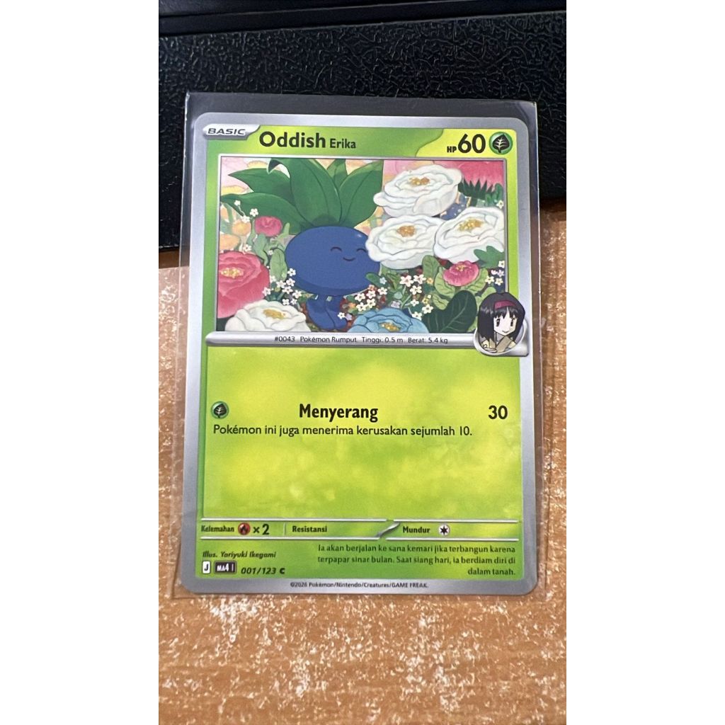 Oddish Erika C 001/123 Ledakan Peniada Pokemon TCG