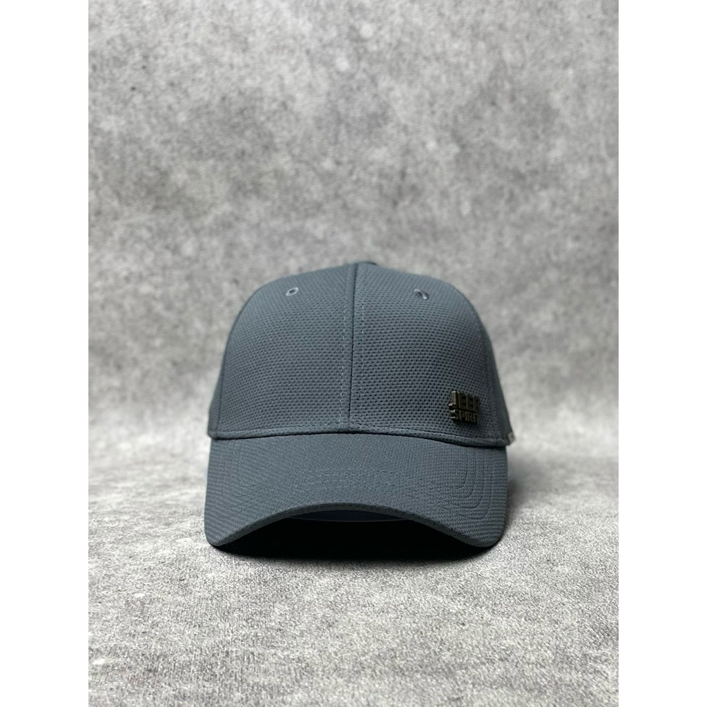 Topi JEEP SPIRIT Adventure Baseball Cap Grey Adjustable Second Original Import Murah