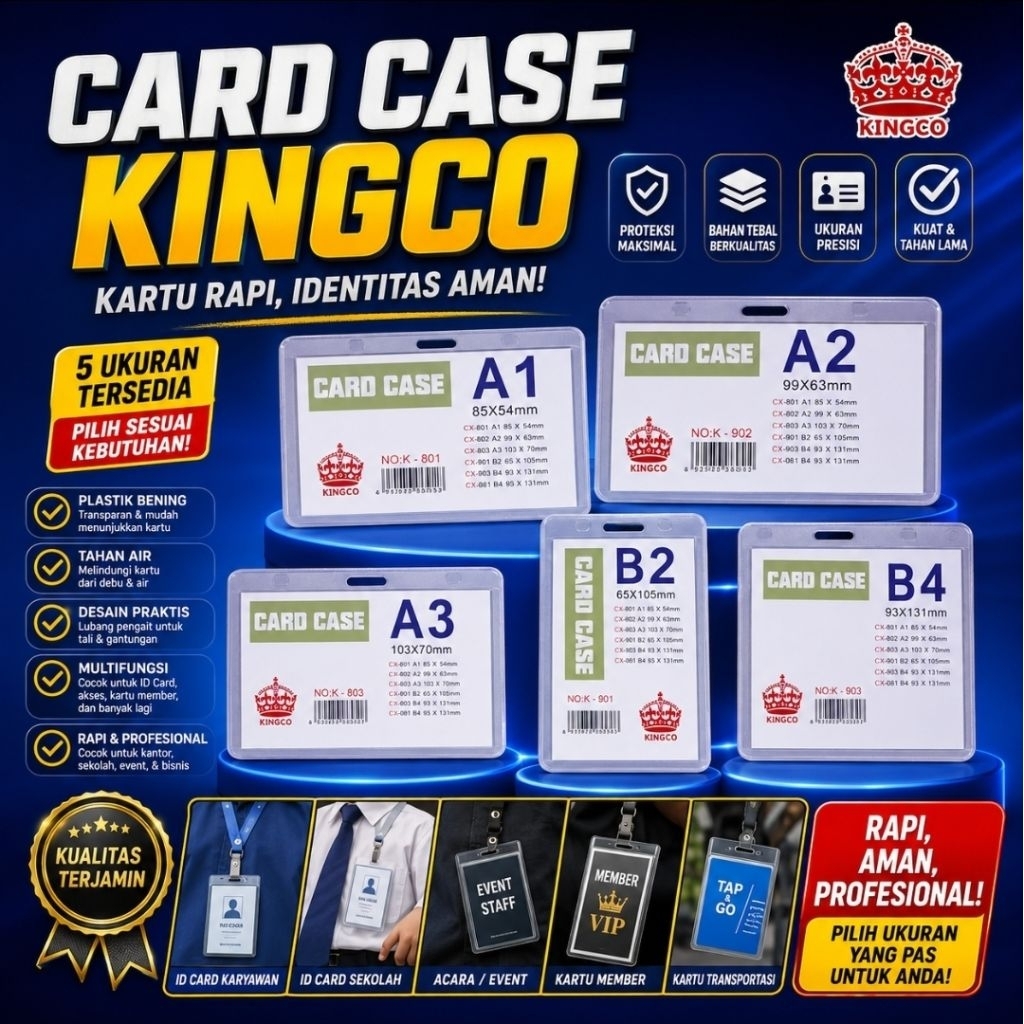 CARD HOLDER CARD CASE A1, A2, A3, B4, B4