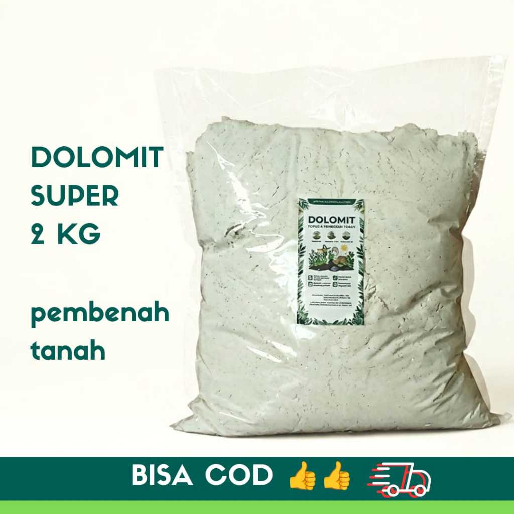2 KG DOLOMIT SUPER dolomit murni pertanian pembenah tanah