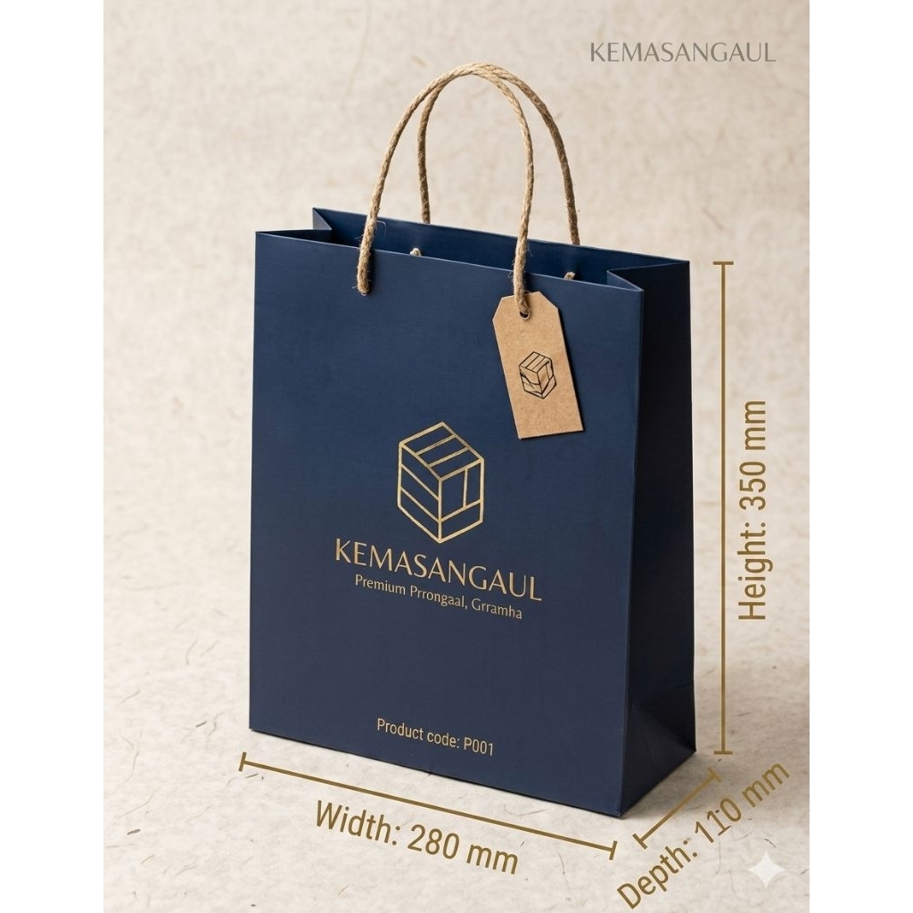 PAPERBAG CUSTOM MURAH PAPERCRAFT TAS KERTAS KANTONG KERTAS