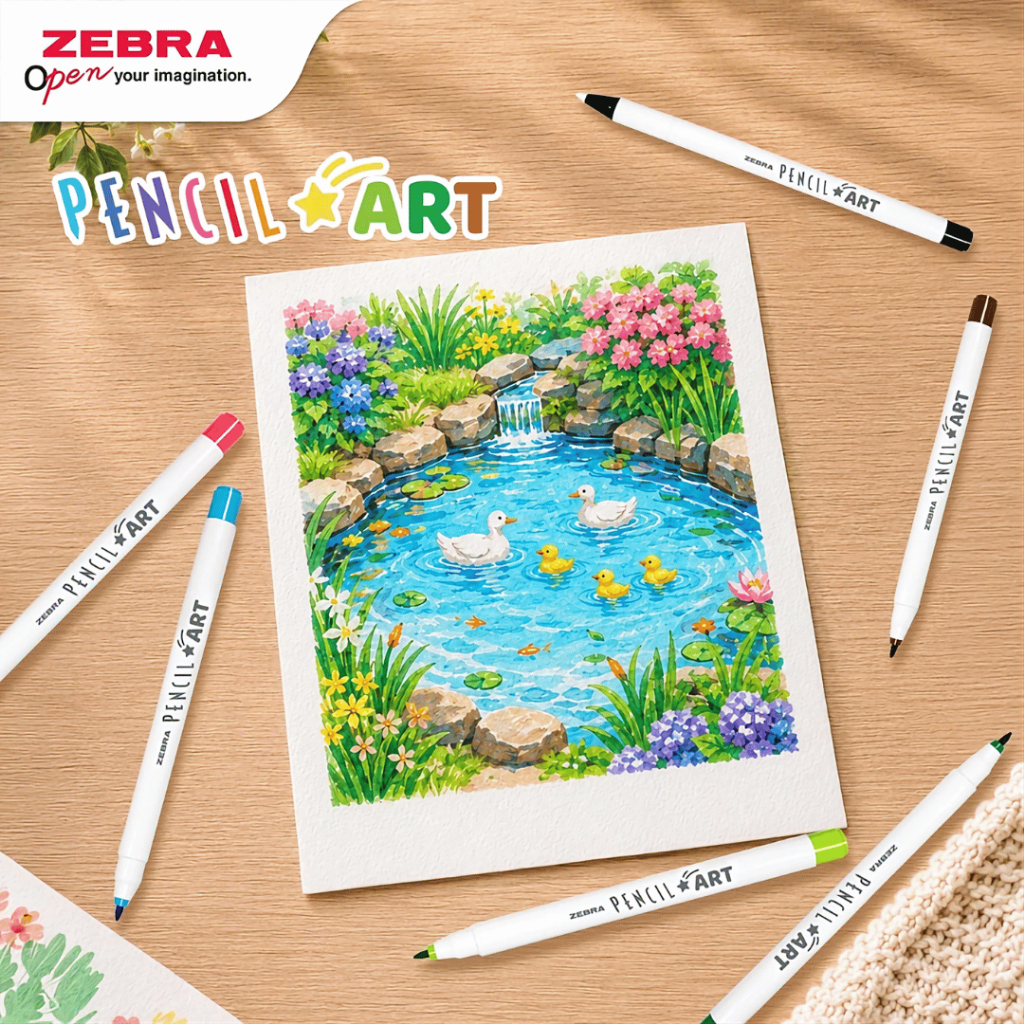 Zebra Pencil Art Coloring Marker / Water Based Marker / Spidol Warna
