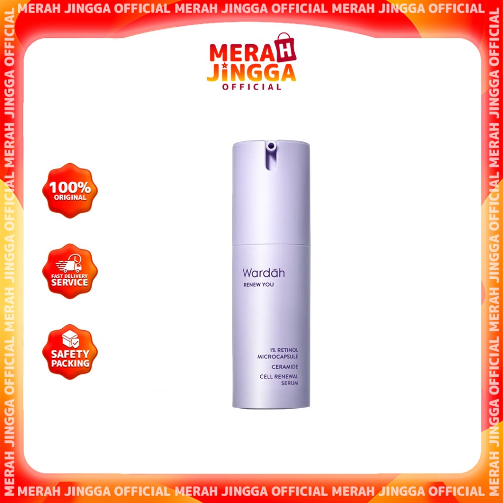WARDAH Renew You 1% Retinol Microcapsule Ceramide Anti Aging Intensive Serum 15ml - 30ml | Merah Jin