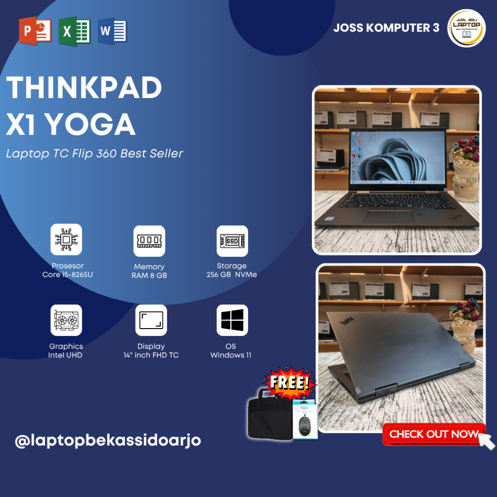 LAPTOP TC FLIP 360 BEST SELLER//LENOVO THINKPAD XI YOGA