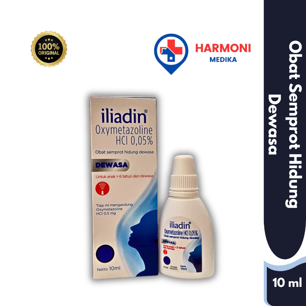 Iliadin | Obat Semprot Hidung Tersumbat Dewasa | 10 ml