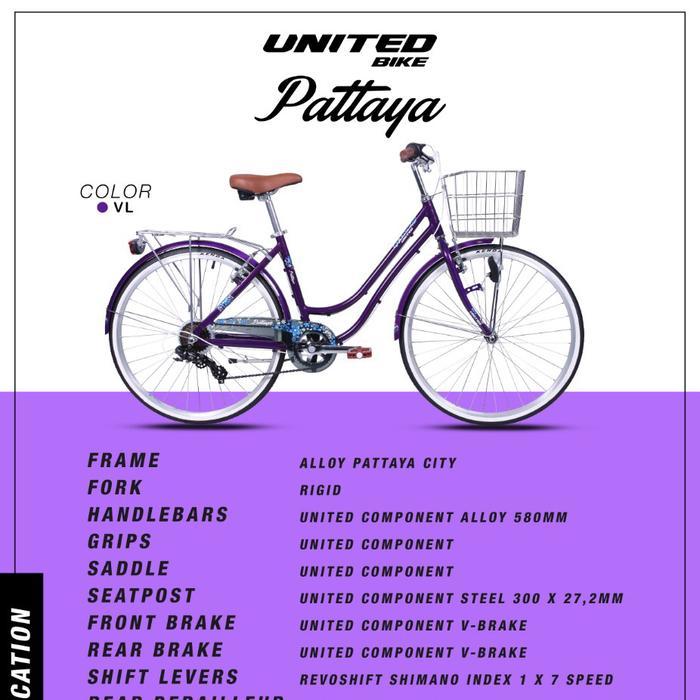 Sepeda Mini City Bike 26 Inch United Pattaya