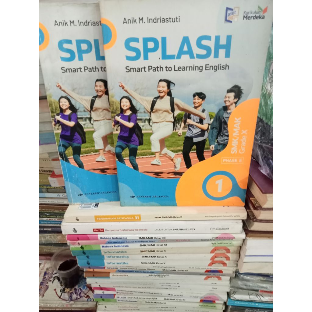buku Pelajaran bahasa inggris SPLASH Smart parth to learning English untuk SMK kelas 10